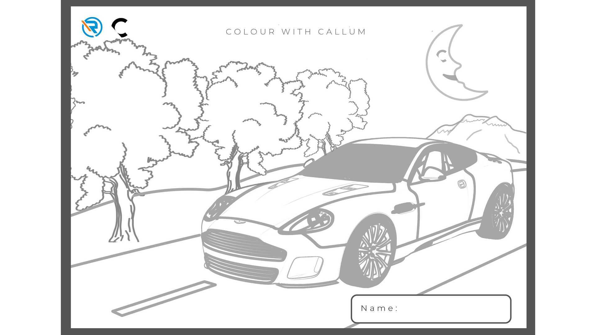 Famous Aston Martin Designs Available To Quarantined Children To Color