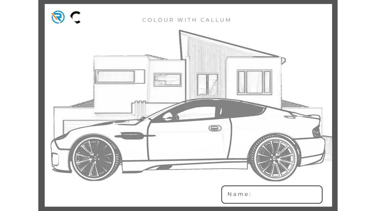 Famous Aston Martin Designs Available To Quarantined Children To Color