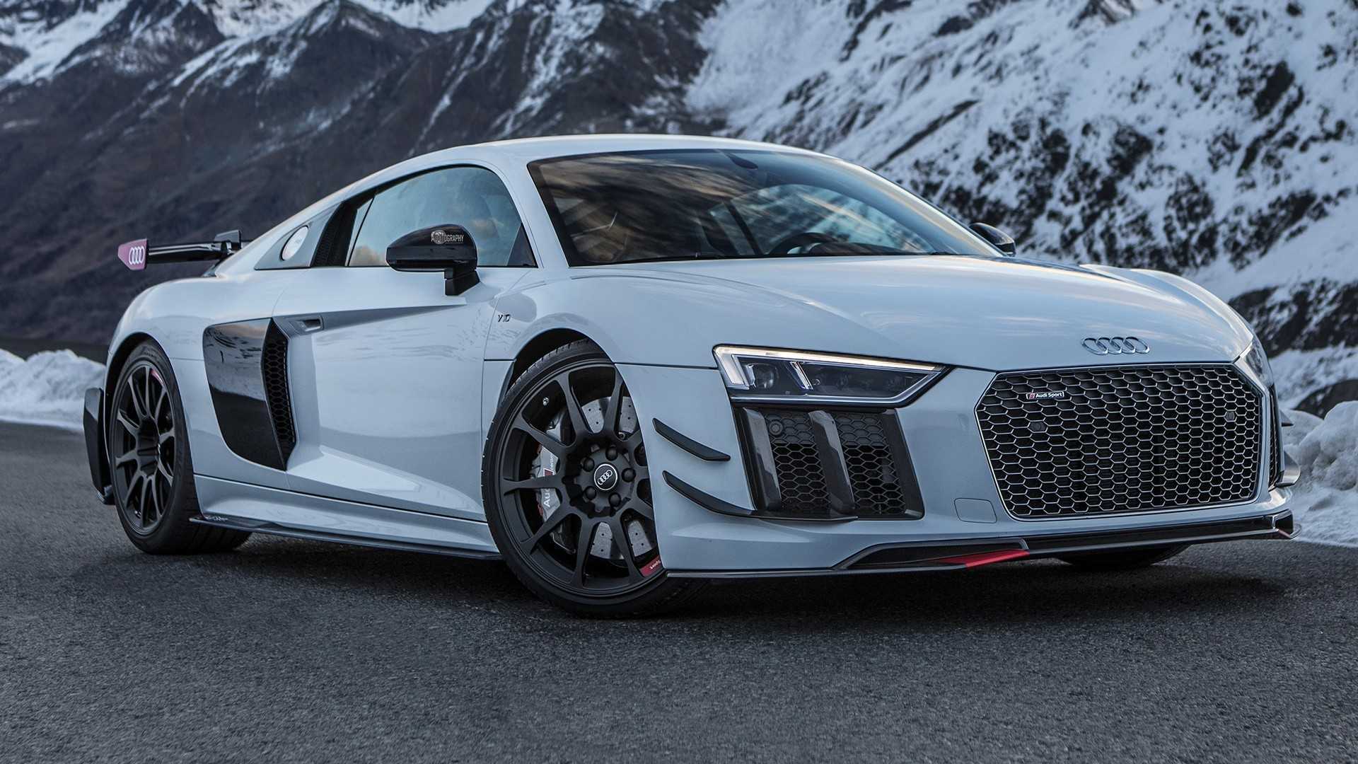 Audi R8 V10 Plus with Performance Parts Looks Amazing in The Alps