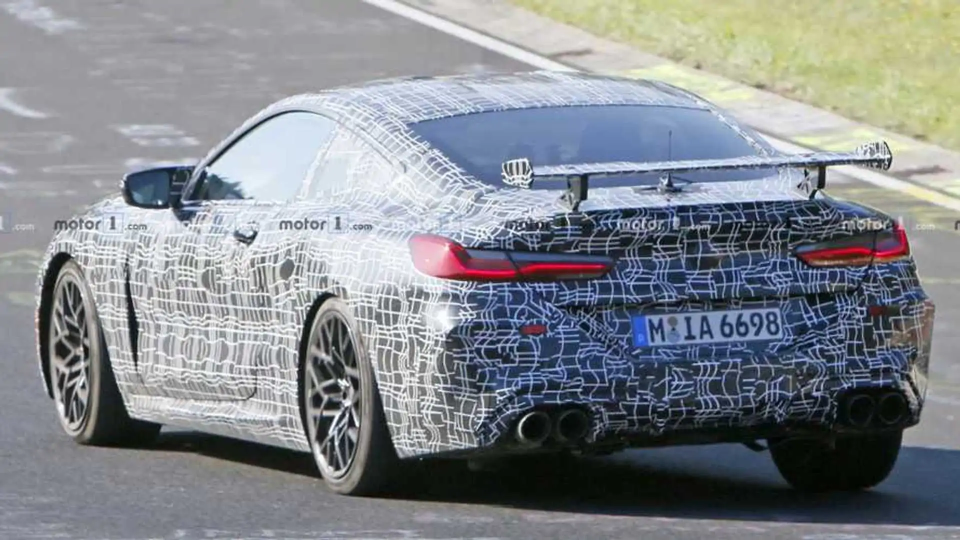 BMW M8 Coupe Tested With A Huge Rear Spoiler