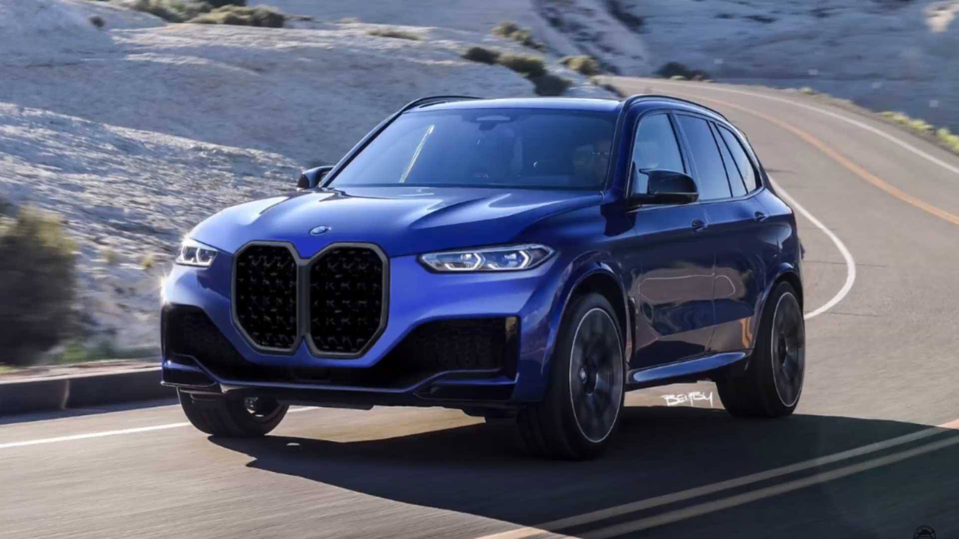 BMW X5 with Gigantic 4 Series Grille - The Inevitable