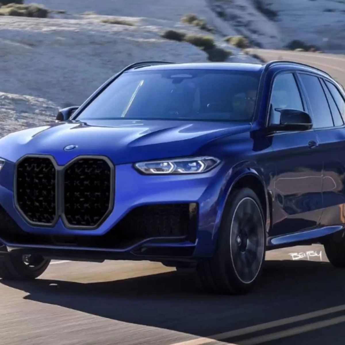 BMW X5 with Gigantic 4 Series Grille - The Inevitable