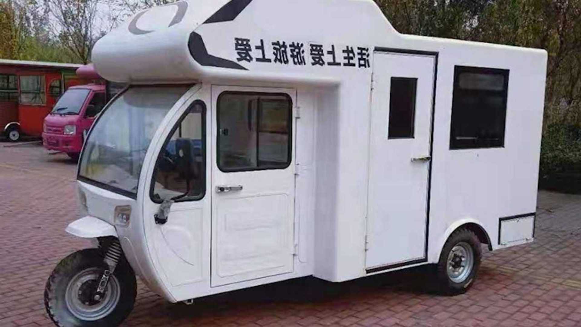 The Odd-Looking Three-Wheeled Chinese Electric RV Only Sells for $4,800