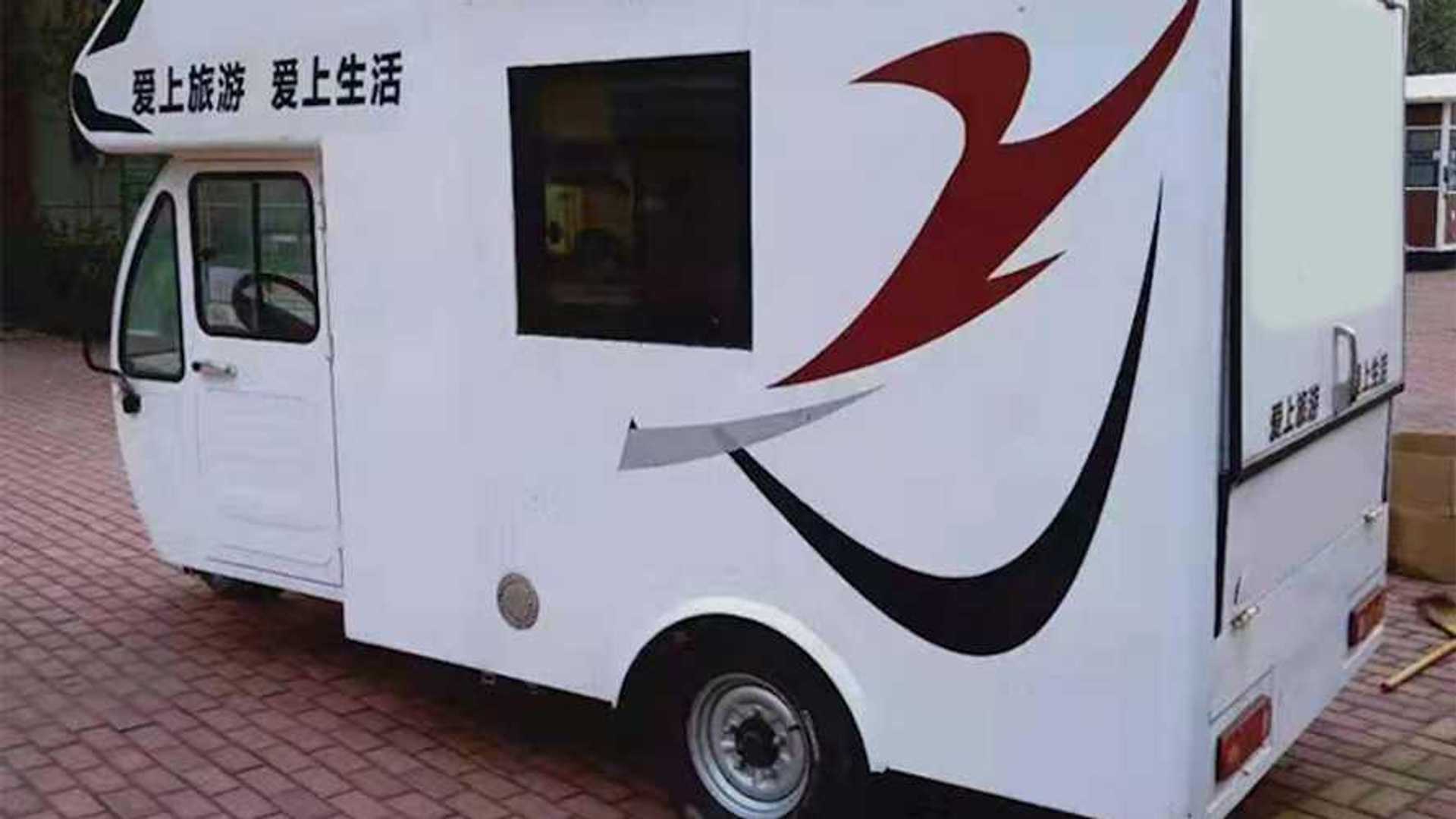 The Odd-Looking Three-Wheeled Chinese Electric RV Only Sells for $4,800