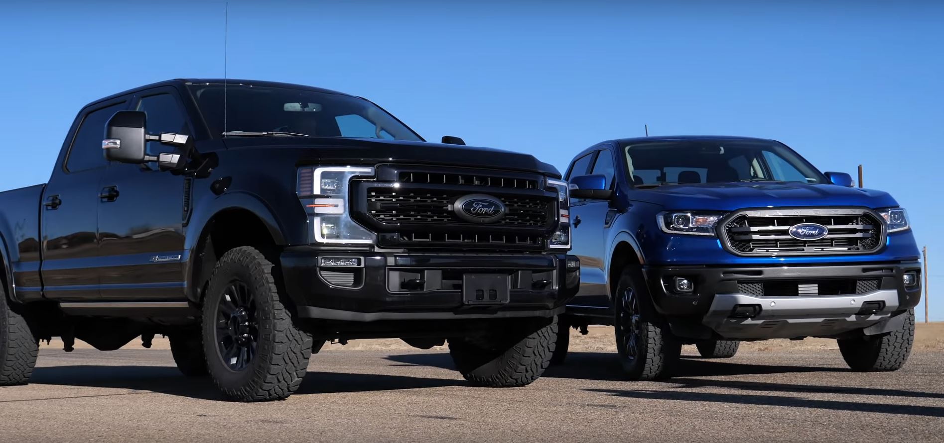 Ford Ranger Drag Races Super Duty Tromor, Why Not?