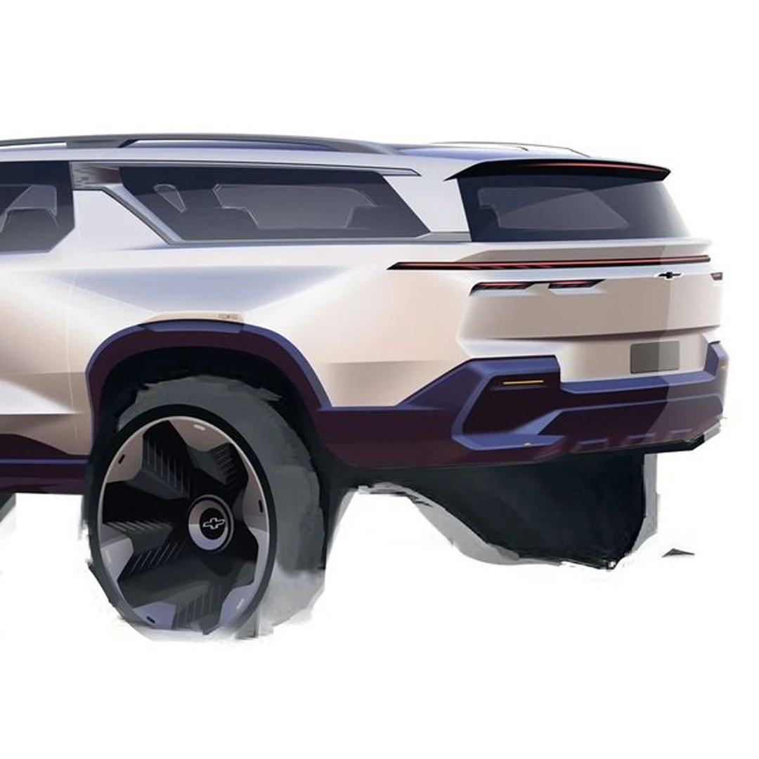 GM Design shares a sketch of an SUV with interesting features