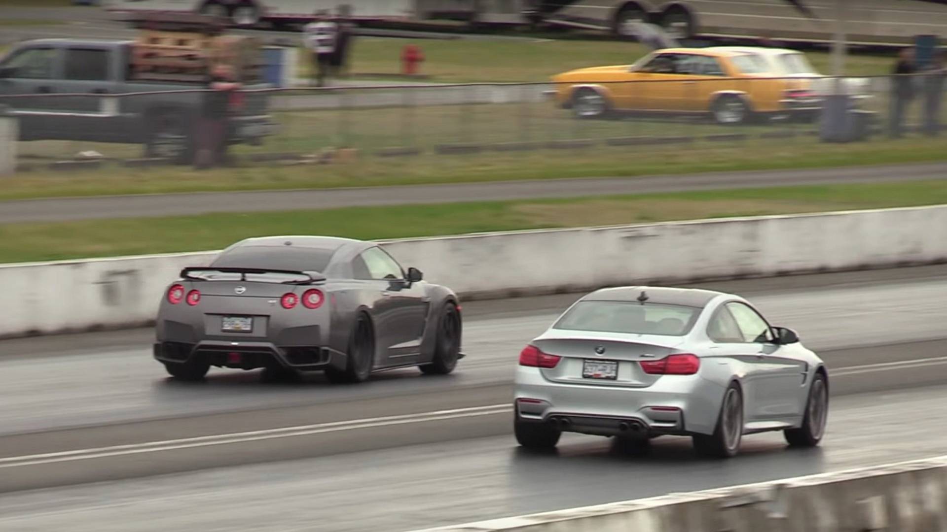 Place your Bets: Nissan GT-R Vs. BMW M4 Drag Race