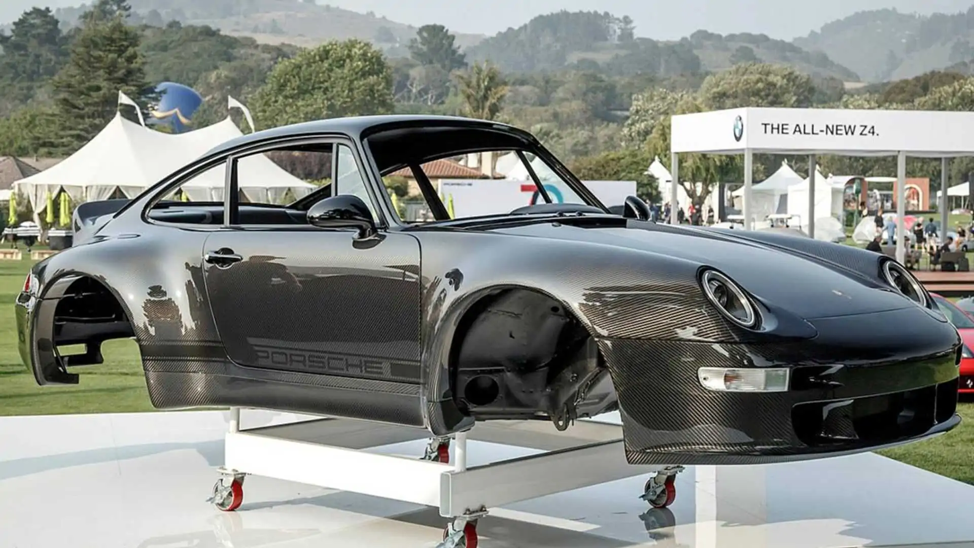 Gunther Werks displays the Carbon Fiber 911 Body at Pebble Beach