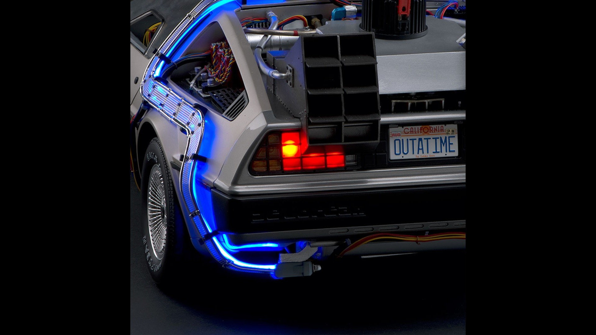 The scale model of BTTF DeLorean is extremely detailed (and costly)