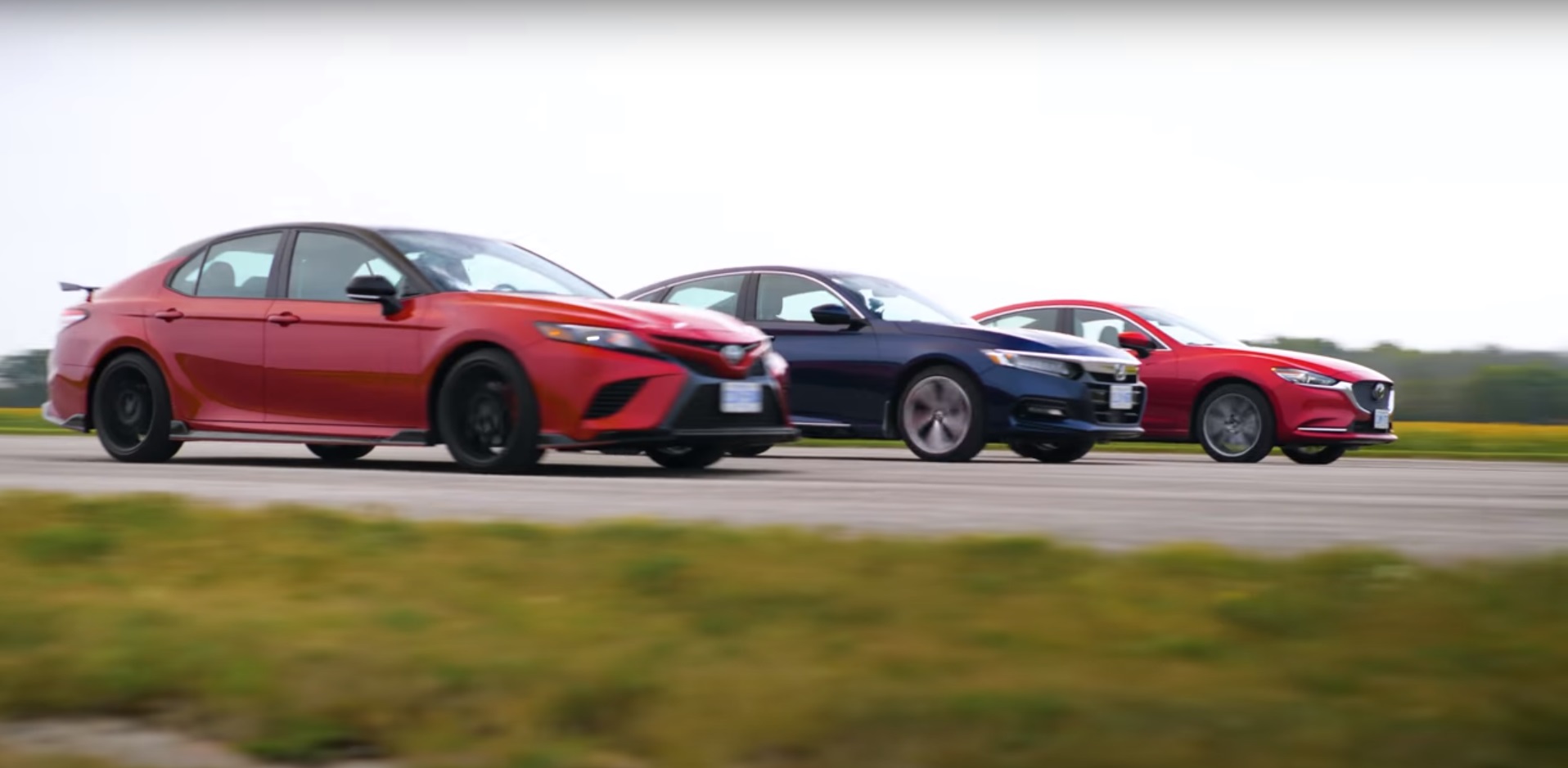 Sedan Drag Race: Toyota Camry TRD (Honda Accord), Mazda6 and Honda Accord