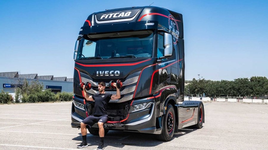 Iveco's Semi is a home gym that can be used on-the-go.