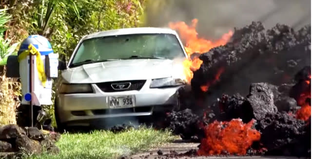 Owner Of Silver Mustang Eaten By Lava Speaks, Battery Was Dead