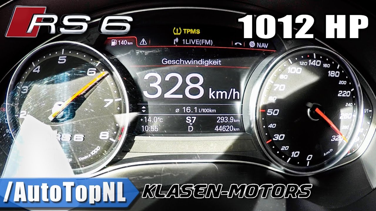 Amazingly Fast 1,012-HP Audi RS6 Hits 186 MPH in Under 19 Seconds