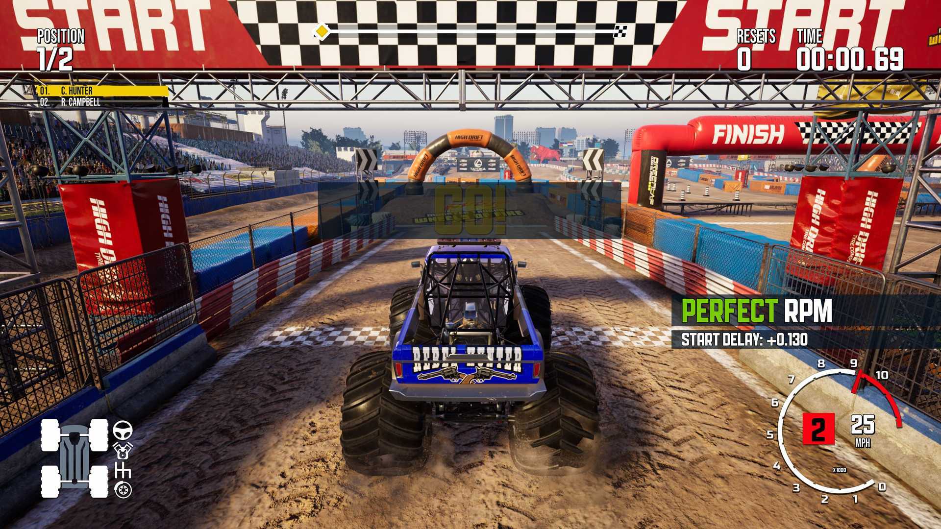 Monster Truck Video Game - Crush Cars and Rub Paint