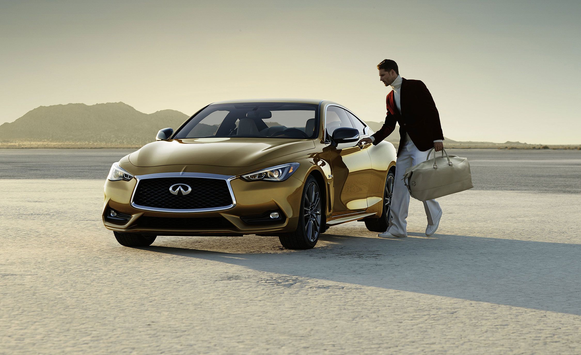 Neiman Marcus Christmas book: Infiniti Q60 is gold