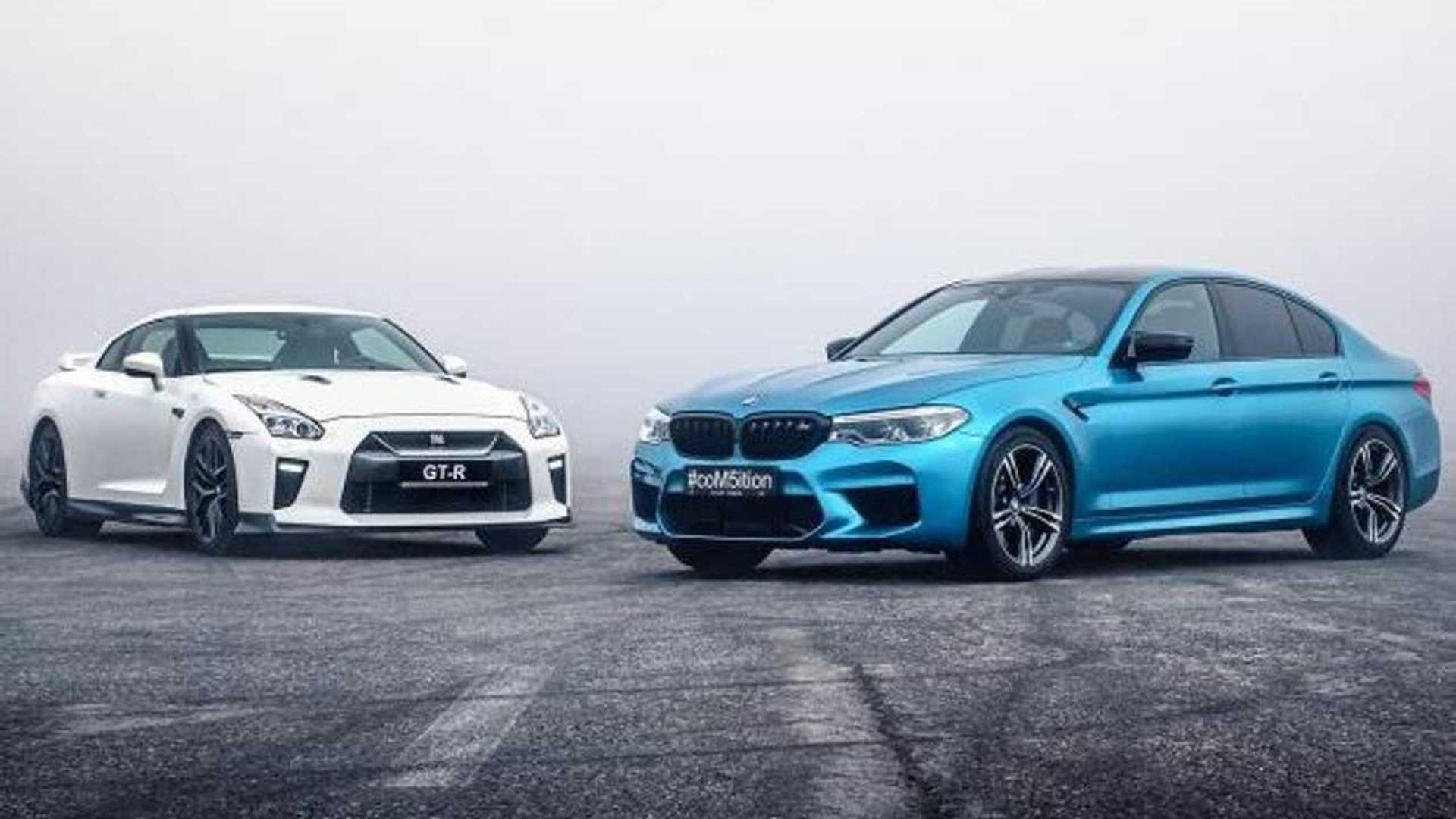 BMW M5 Competition Races Nissan GT-R for Drag Supremacy