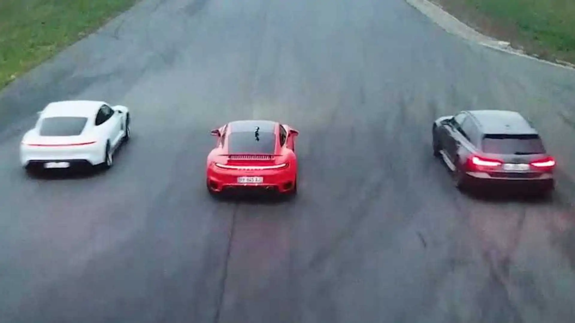 Can Porsche Taycan Turbo S Beat 911 Turbo S, Audi RS6 In A Drag Race?