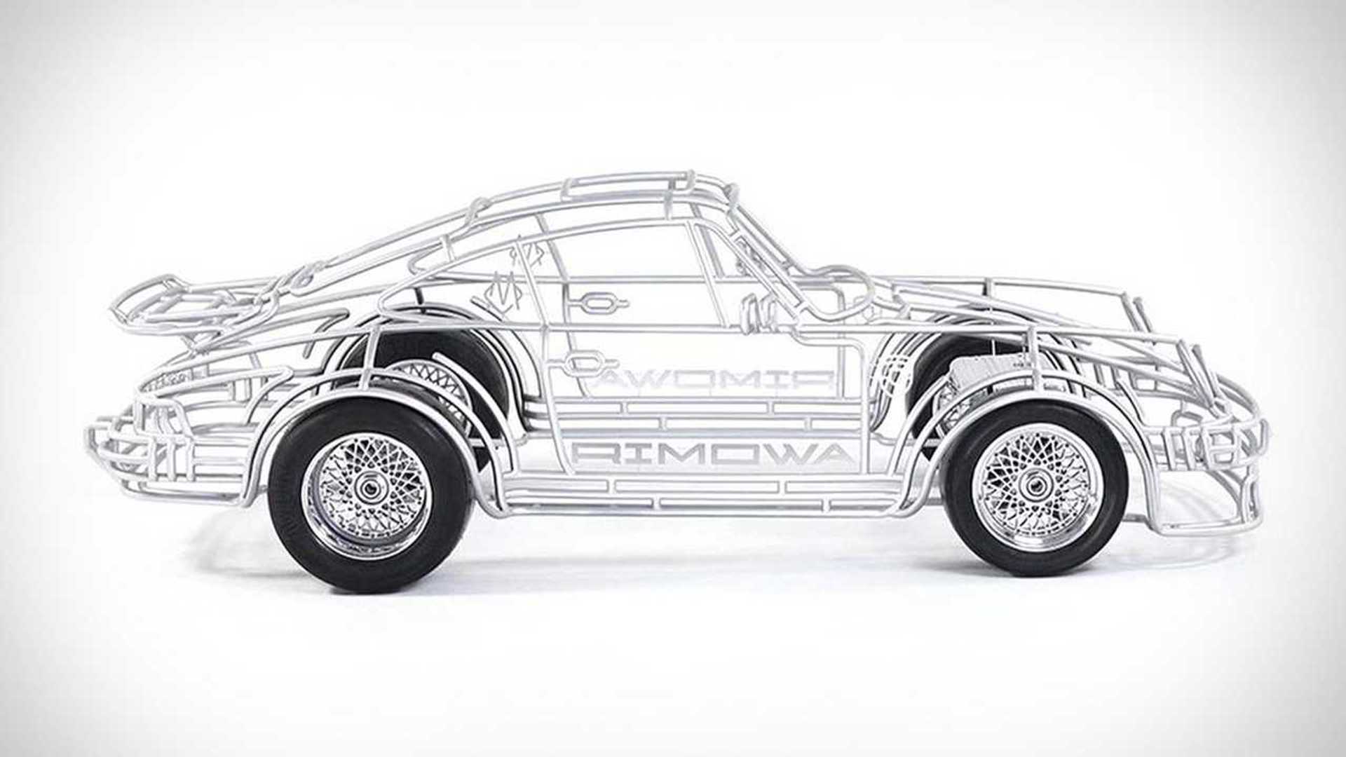 Porsche 911 Wireframe Sculpture 