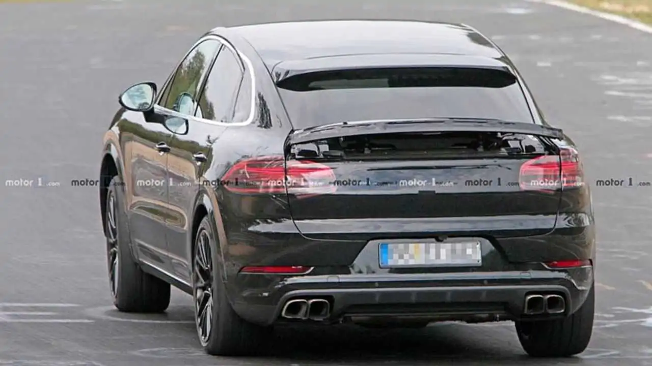 Porsche Cayenne Coupe Spied Showing Off Its Weird Rear Wing