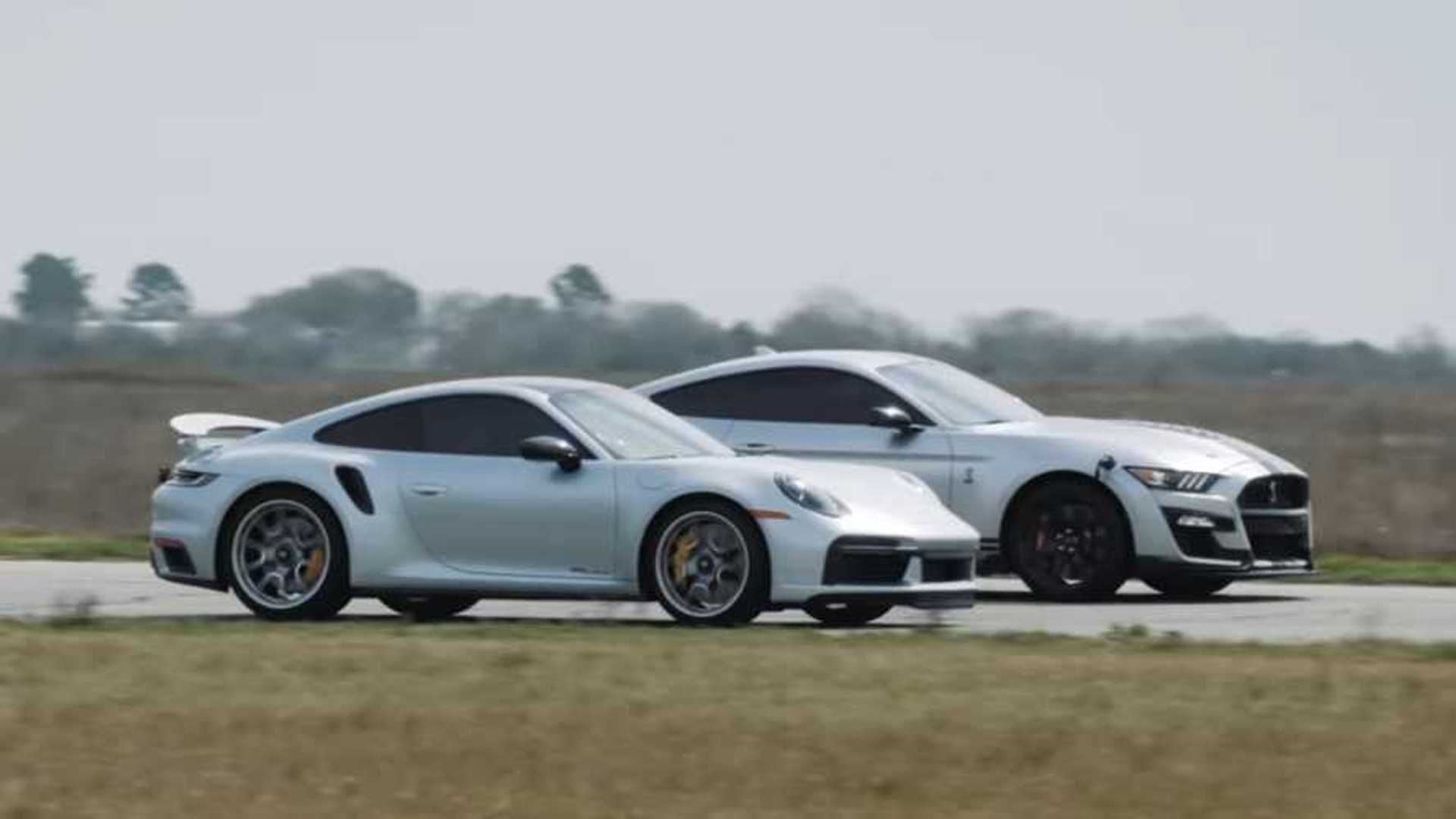 Hennessey Pits 1,000-HP Shelby GT500 Against New Porsche 911 Turbo S