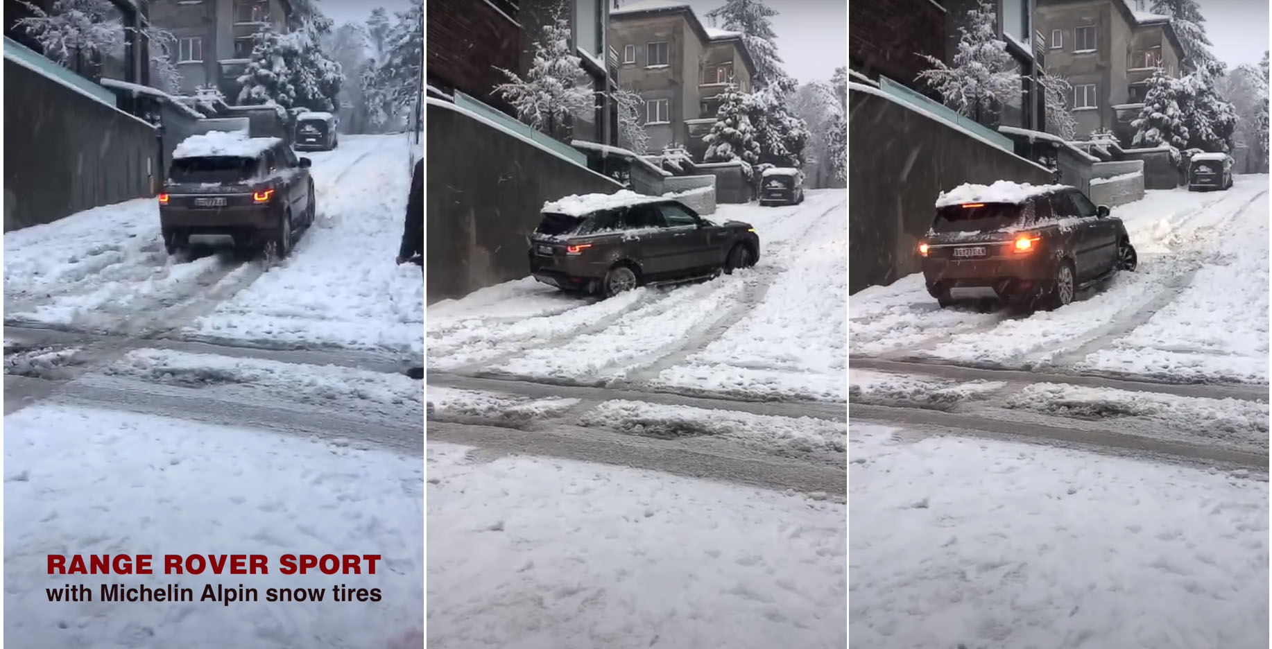 Range Rover Claims That Snow Tires Have Defeated Its Range Rover