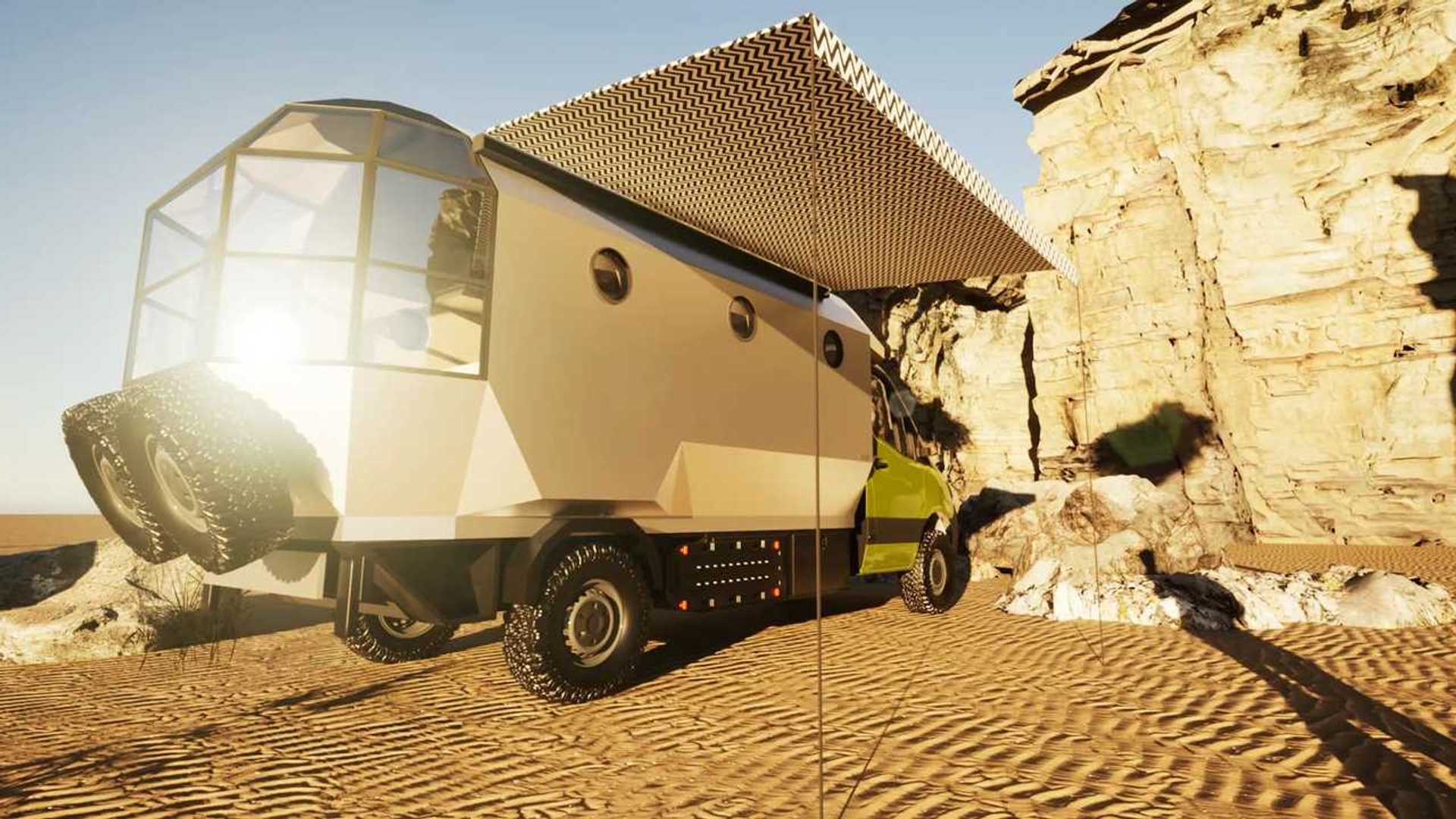 The Atrium Camper van Concept Is A Big Window To The World