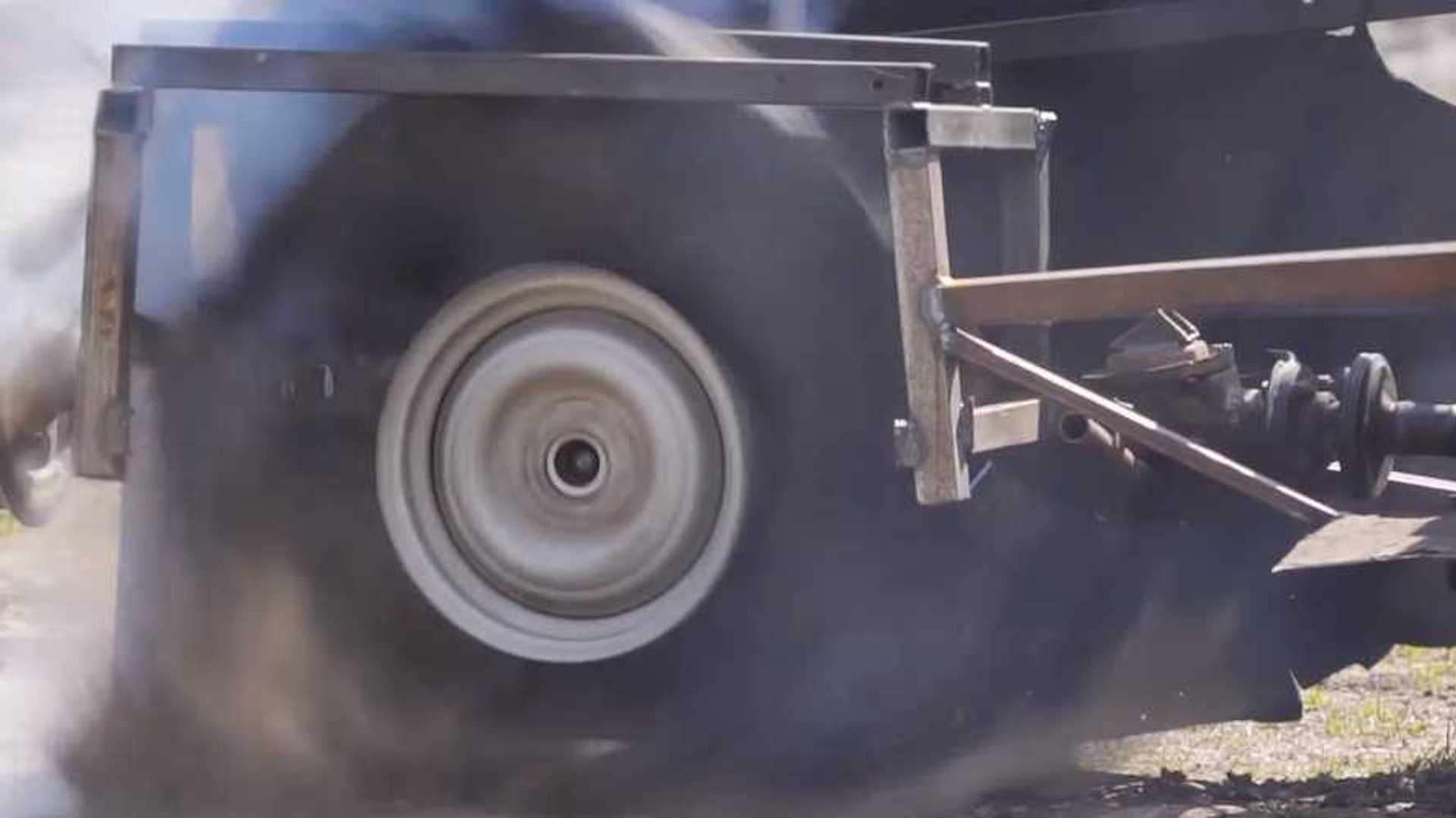 Crazy Tire Spinning Experiment Gets A Second Look That Aims To Break The Sound Barrier