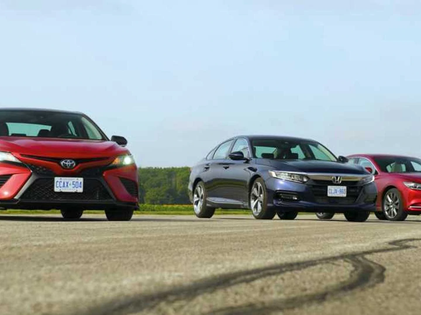 Sedan Drag Race: Toyota Camry TRD (Honda Accord), Mazda6 and Honda Accord