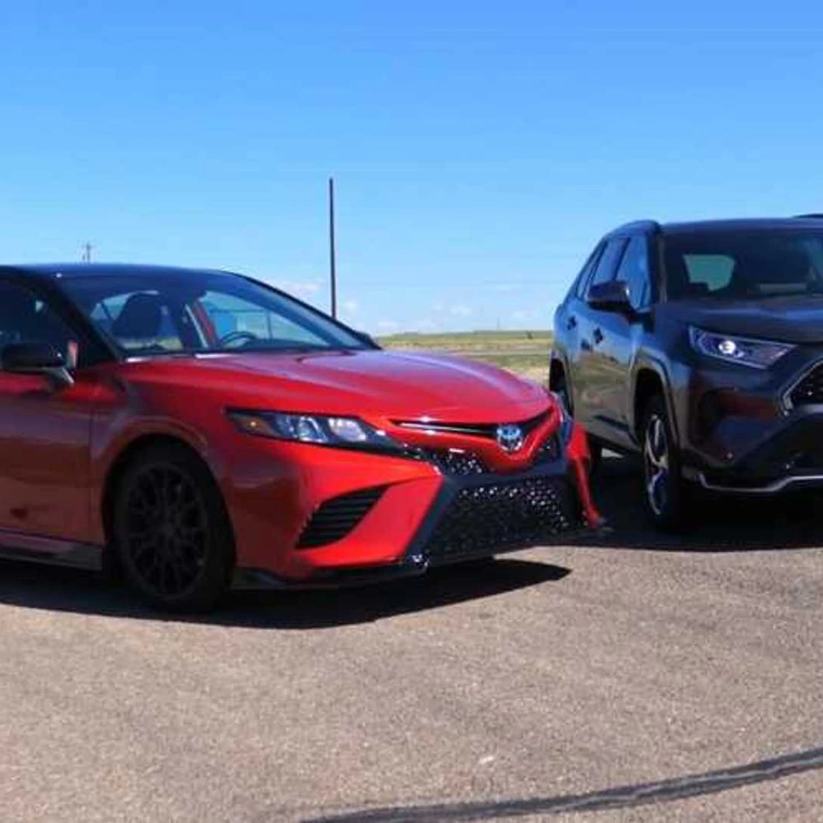 Watch the Toyota RAV4 Prime Drag Race at The Camry TRD