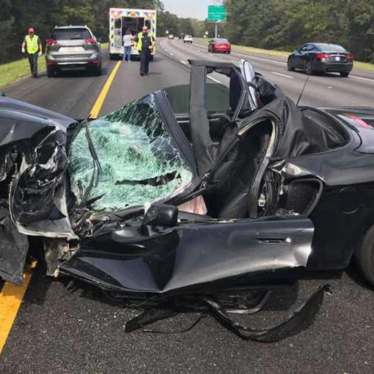 Driver only sustains minor injuries in Brutal Toyota MR2 crash