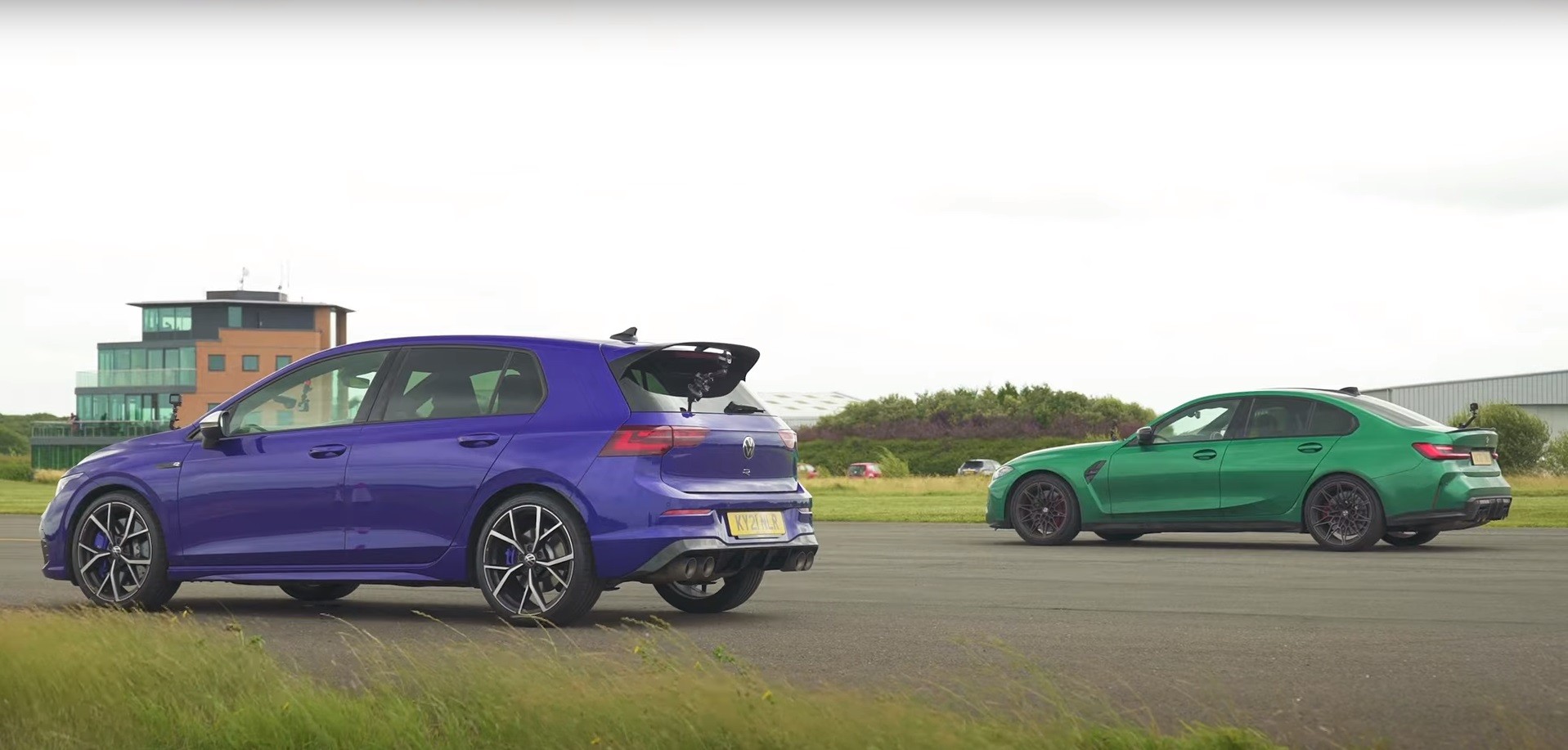 BMW M3 Competition Vs VW Golf R Drag Race Is Not Even Close