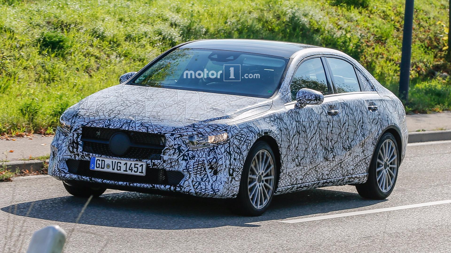 Mercedes A-Class Sedan Captured on Camera in Advance of 2018 Launch