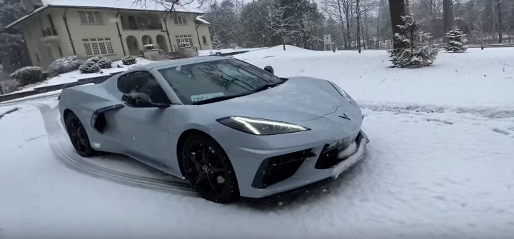 See How The 2020 Corvette C8 Performs in the Snow