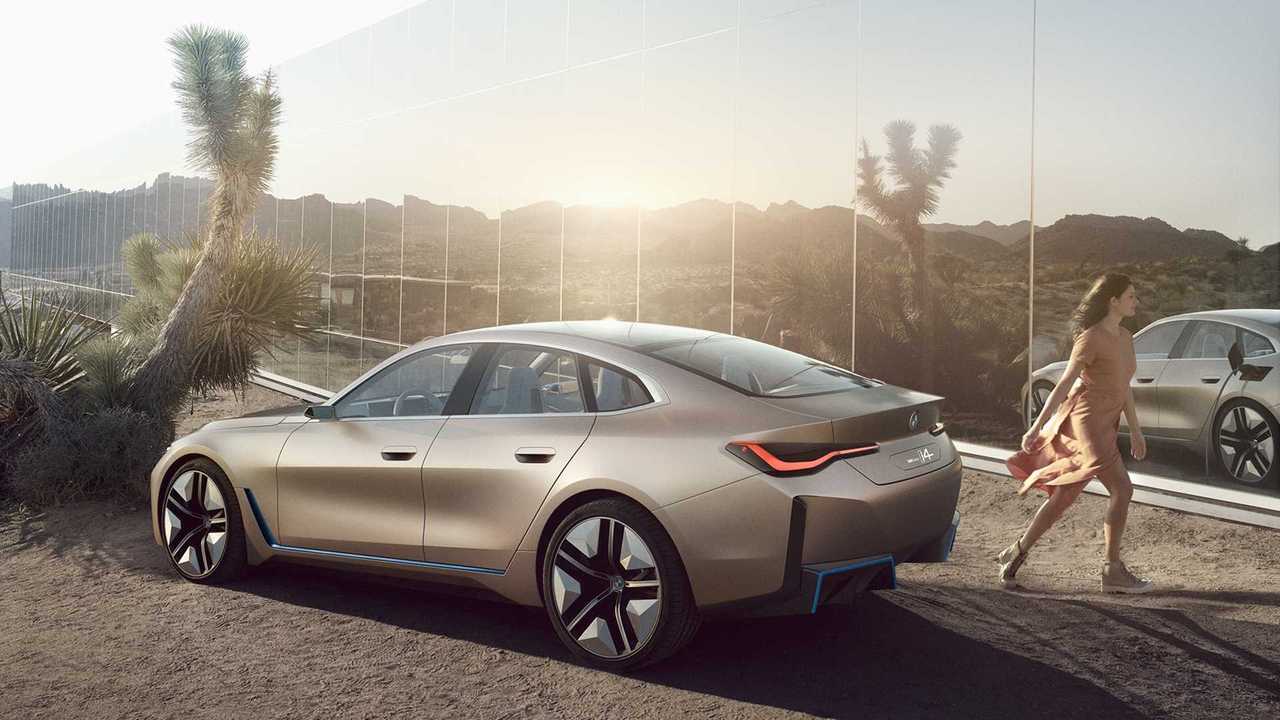 BMW i4 Concept EV Debuts: Big Grille, Bigger Power, 270-Mile Range