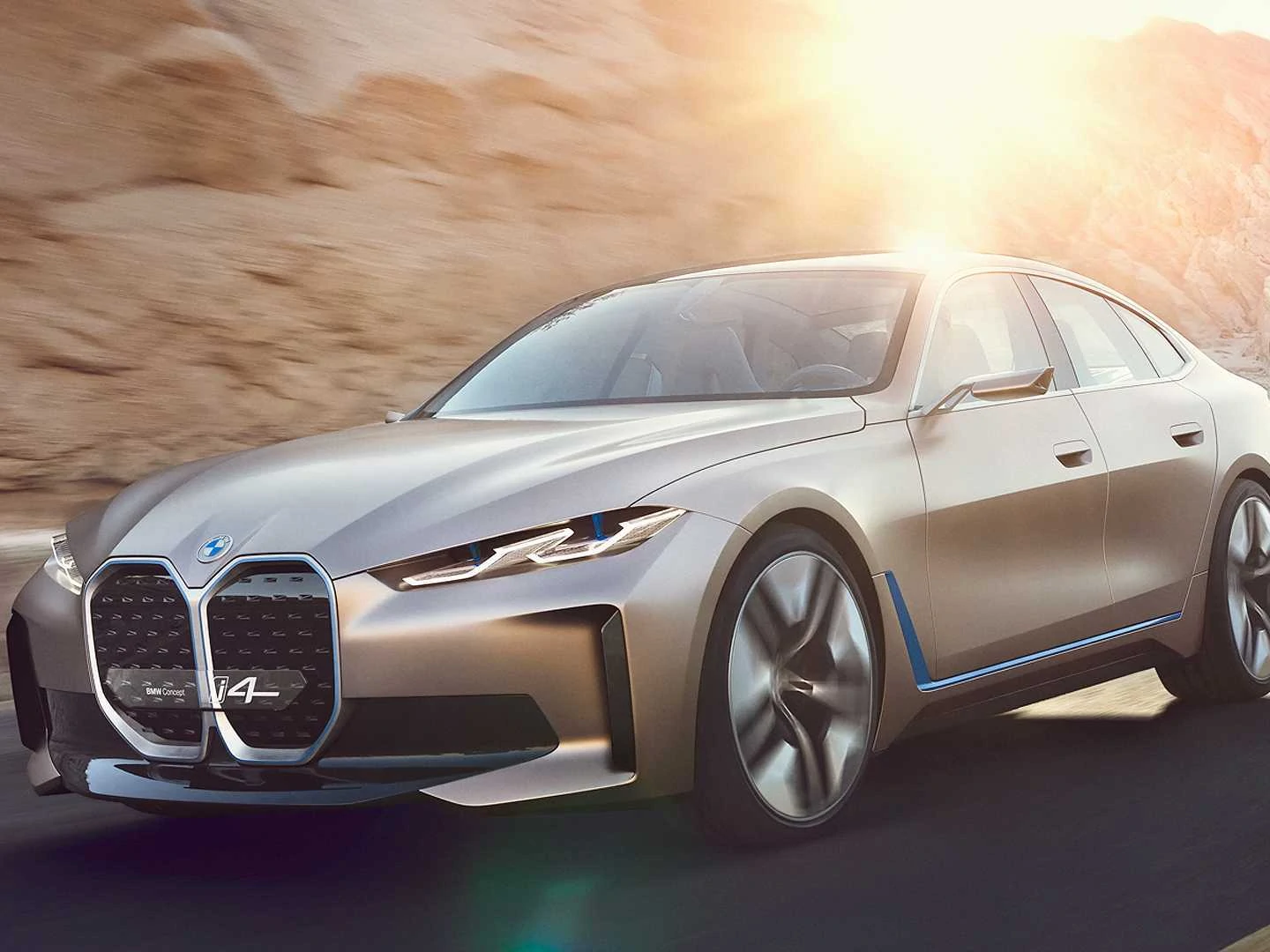 BMW i4 Concept EV Debuts: Big Grille, Bigger Power, 270-Mile Range