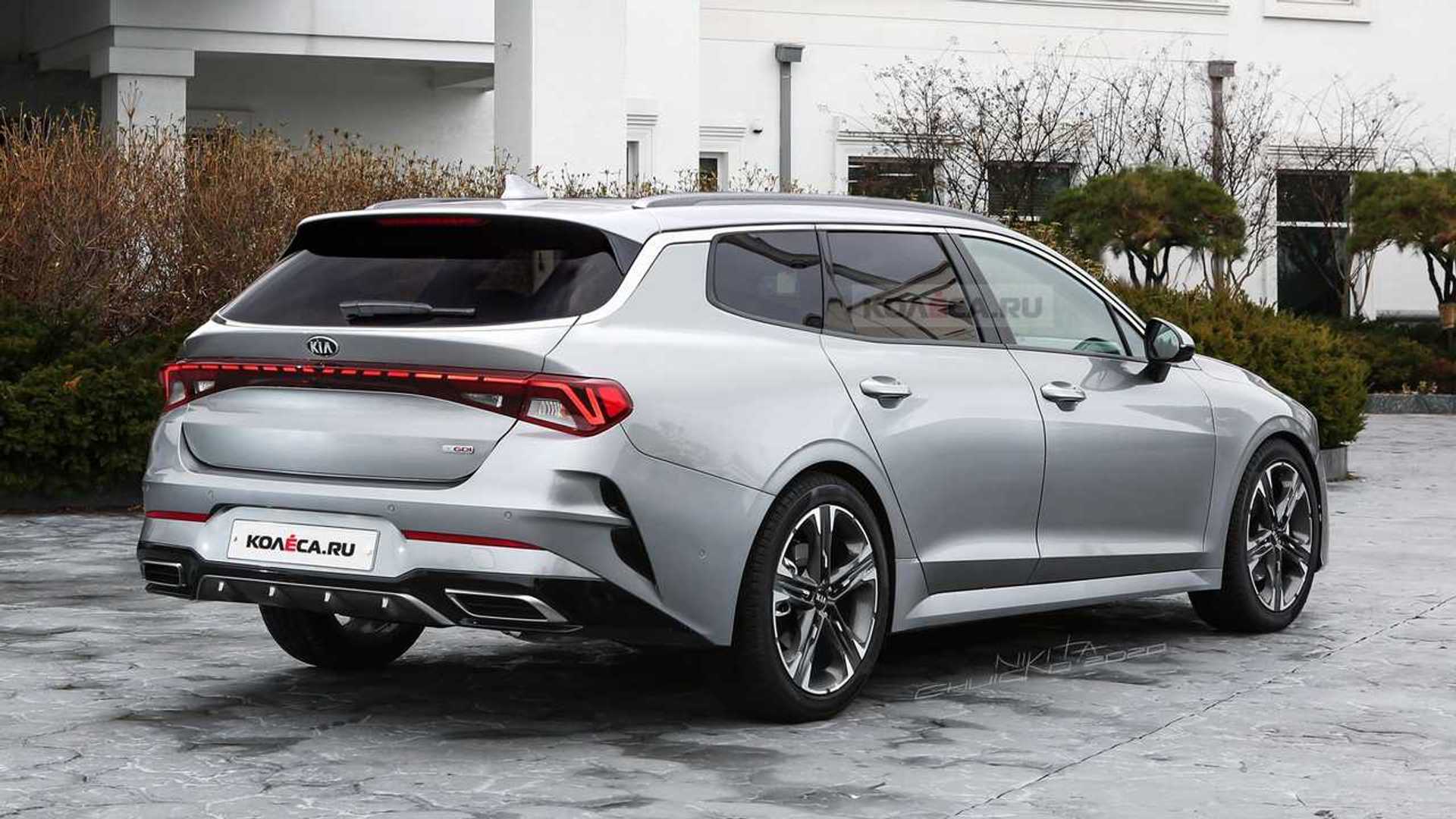 Kia Optima Wagon render Imagines D-Segment Roof For Europe