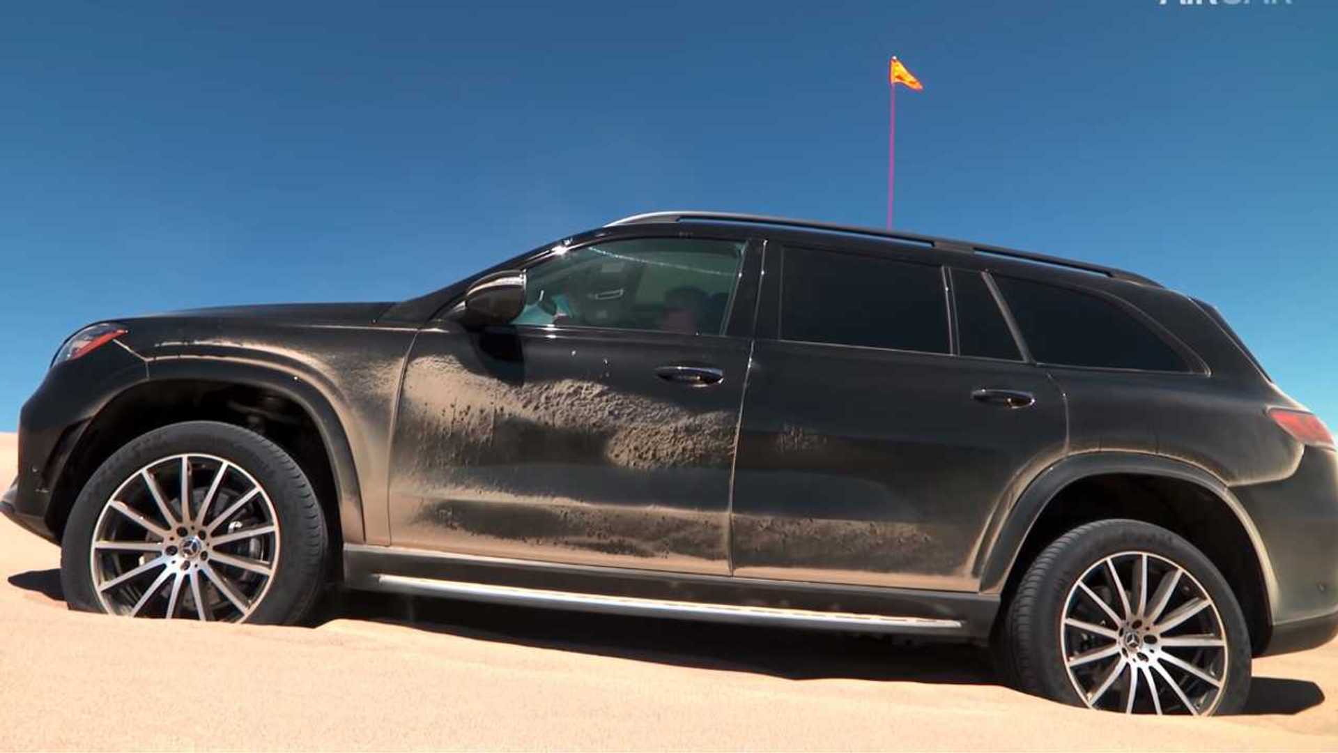 Watch the New Mercedes-Benz GLS bounce out of a Sand Trap