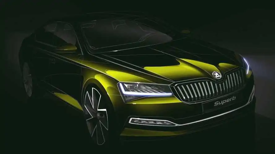 2020 Skoda Superb Teaser - Full-LED Matrix Headlights