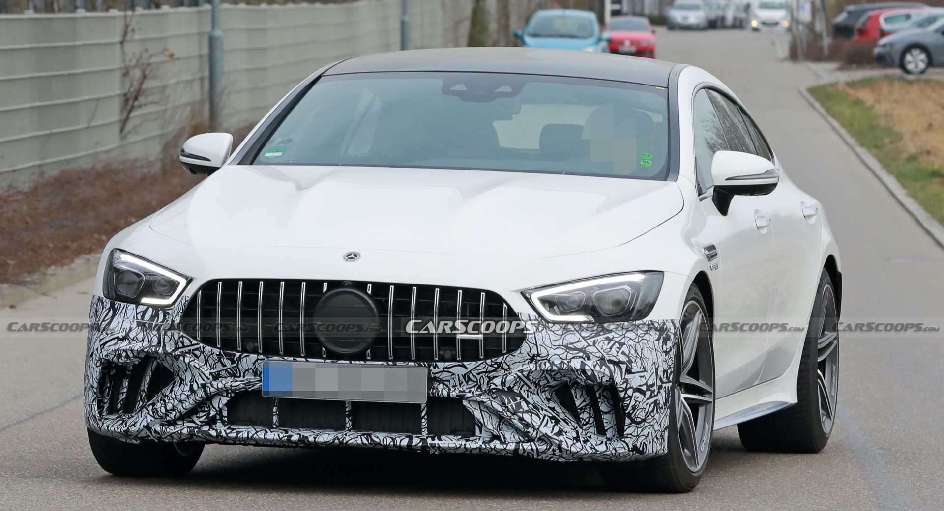 2022 Mercedes-AMG GT 4Door Spied with Future Facelift