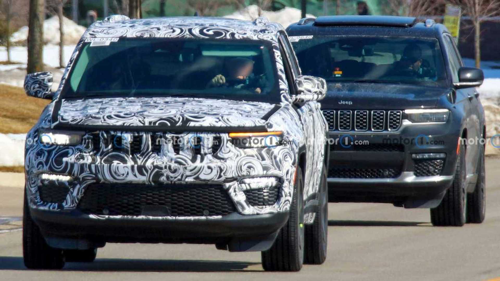 2022 Jeep Grand Cherokee Five Passenger Spied Displaying A Different Face