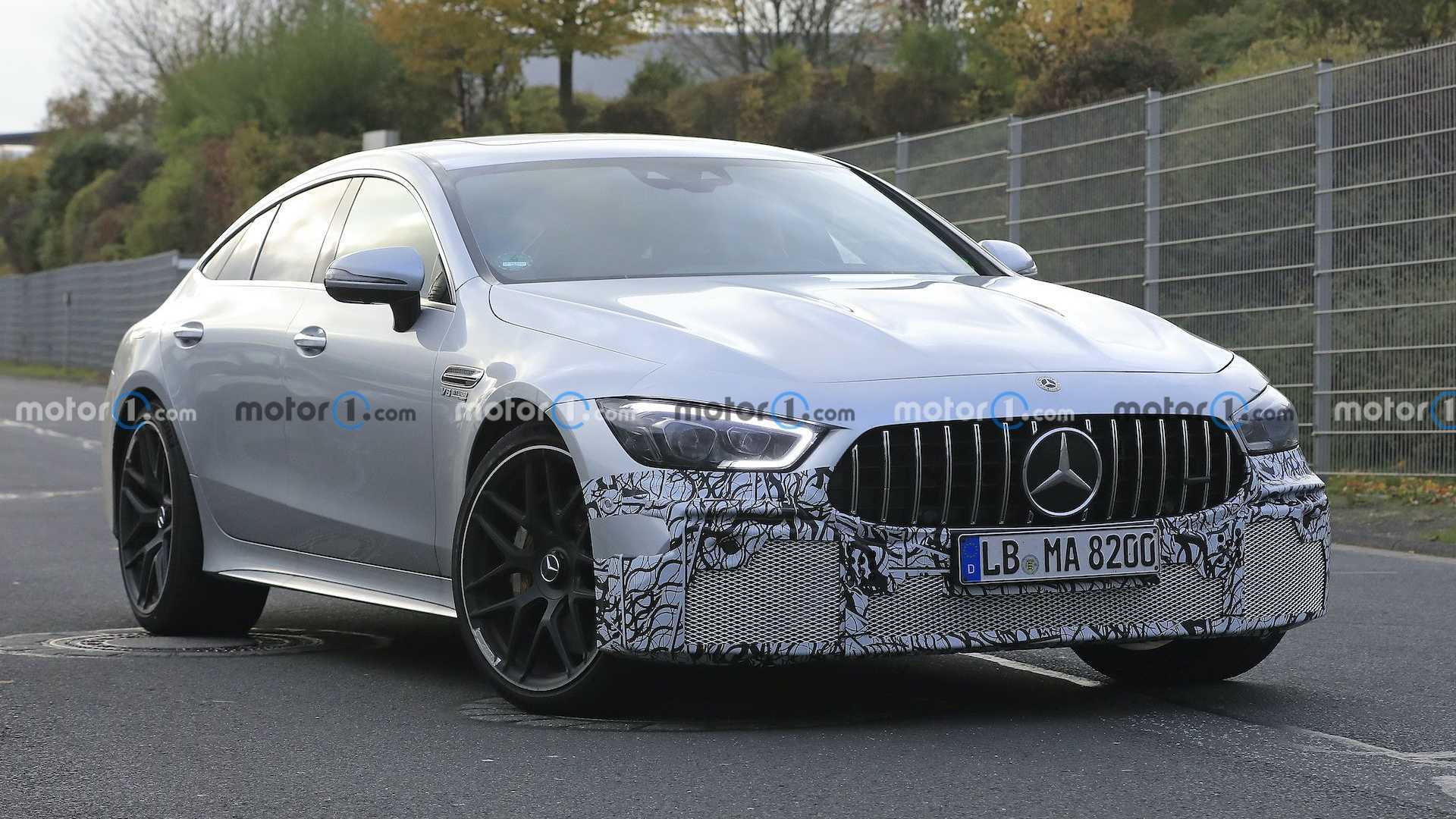 2022 Mercedes-AMG GT 4Door Spied with Future Facelift