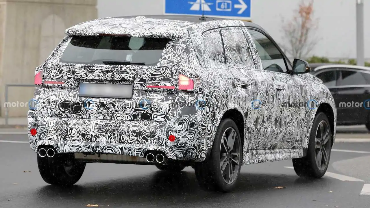 The New BMW X1 is Spied with Quad Exhausts. But, Don't Call it an X1 M.