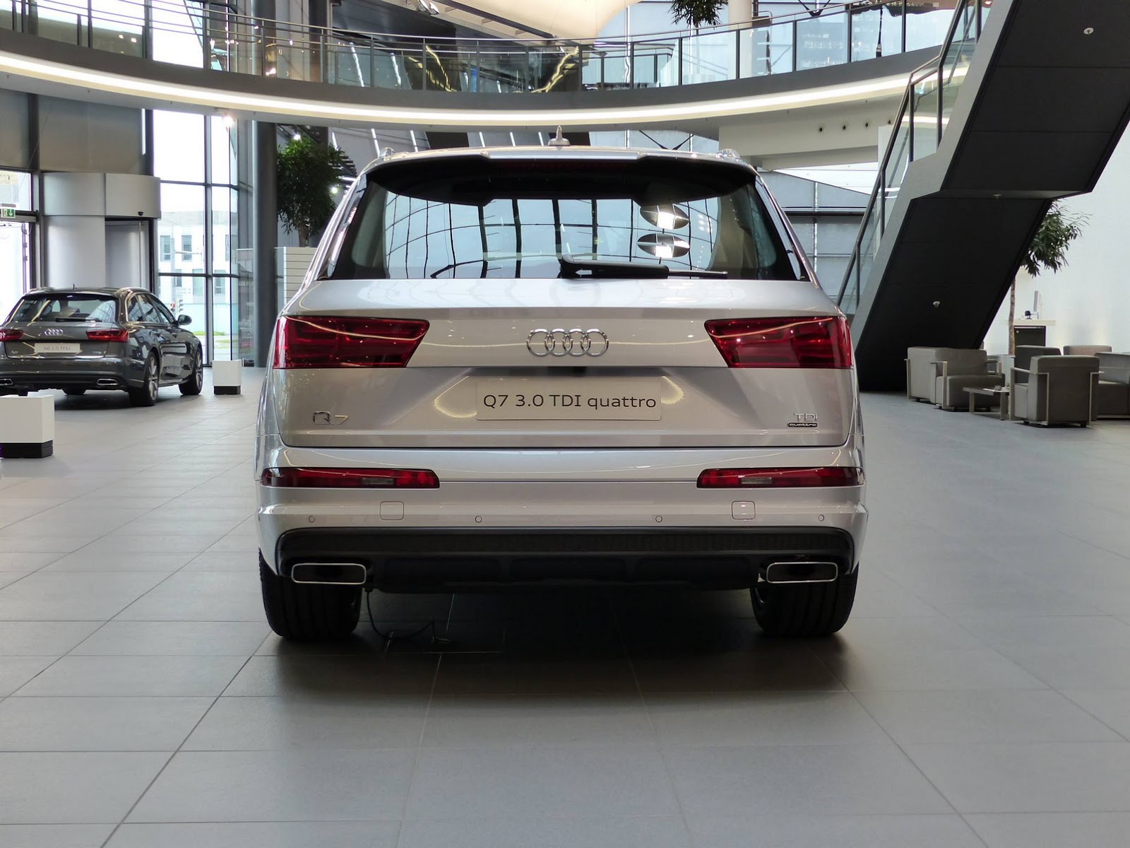 Audi Forum Neckarsulm showcases 2015 Q7 Florett Silver Metallic