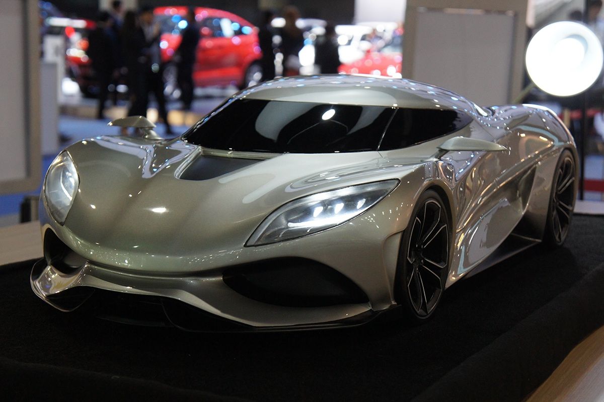 Koenigsegg Utagera concept created by a 15-year old displayed in Thailand