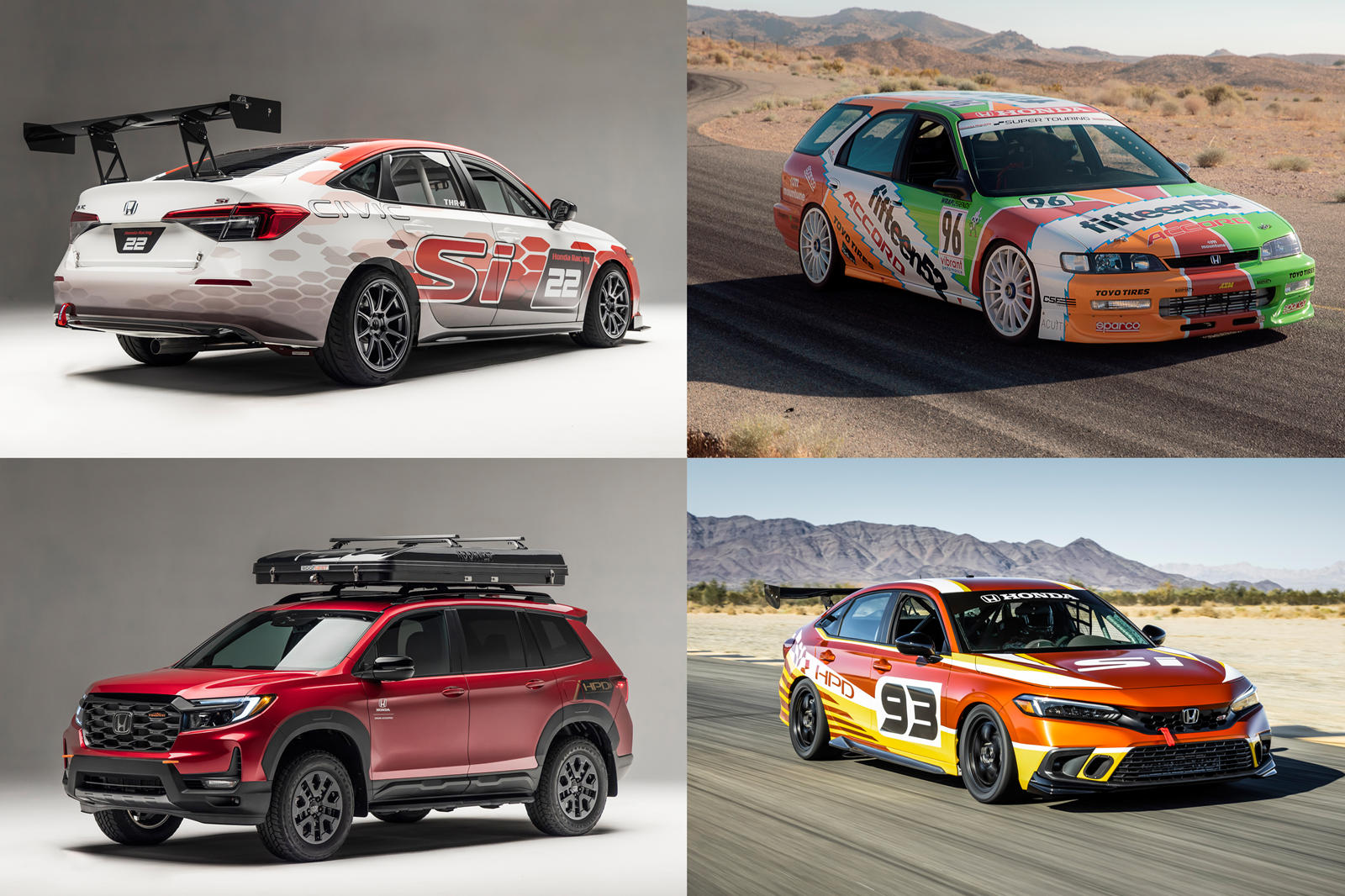 Honda Showcases Race Cars and the 'One-Of-A-Kind" Concept at SEMA