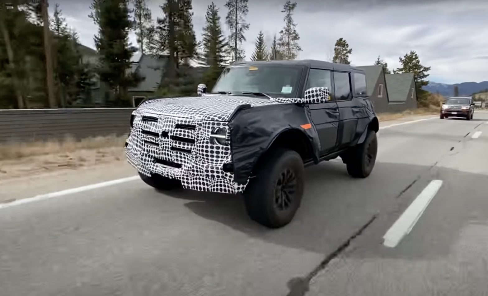 Ford Bronco Test Vehicle Captured On Video Up Close in Colorado