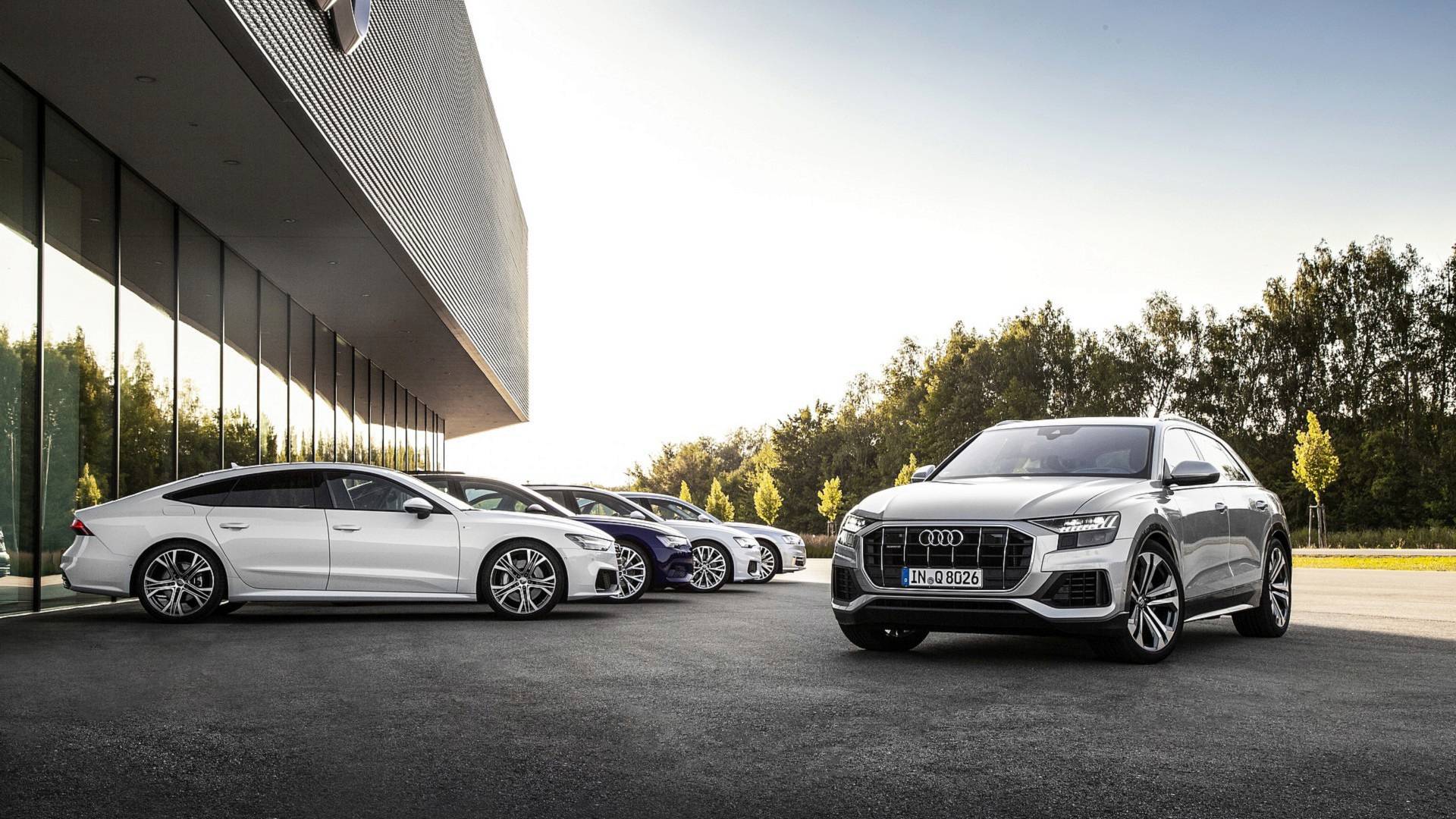 Audi's Biggest Cars Come Together for Family Portraits