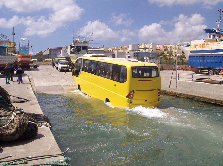 AmphiCoach, the World's First Amphibious Passenger coach