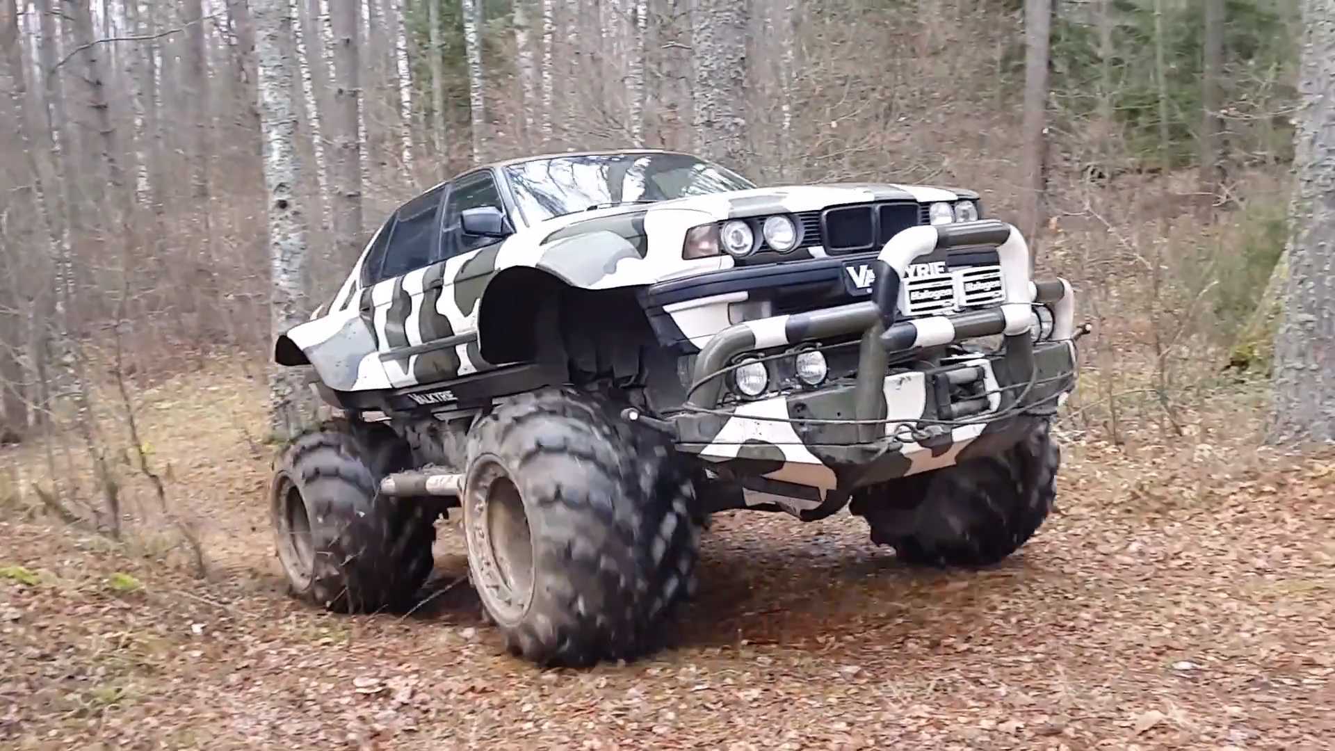 Bonkers BMW 7 Series Monster Truck Tours in the Russian Wilderness