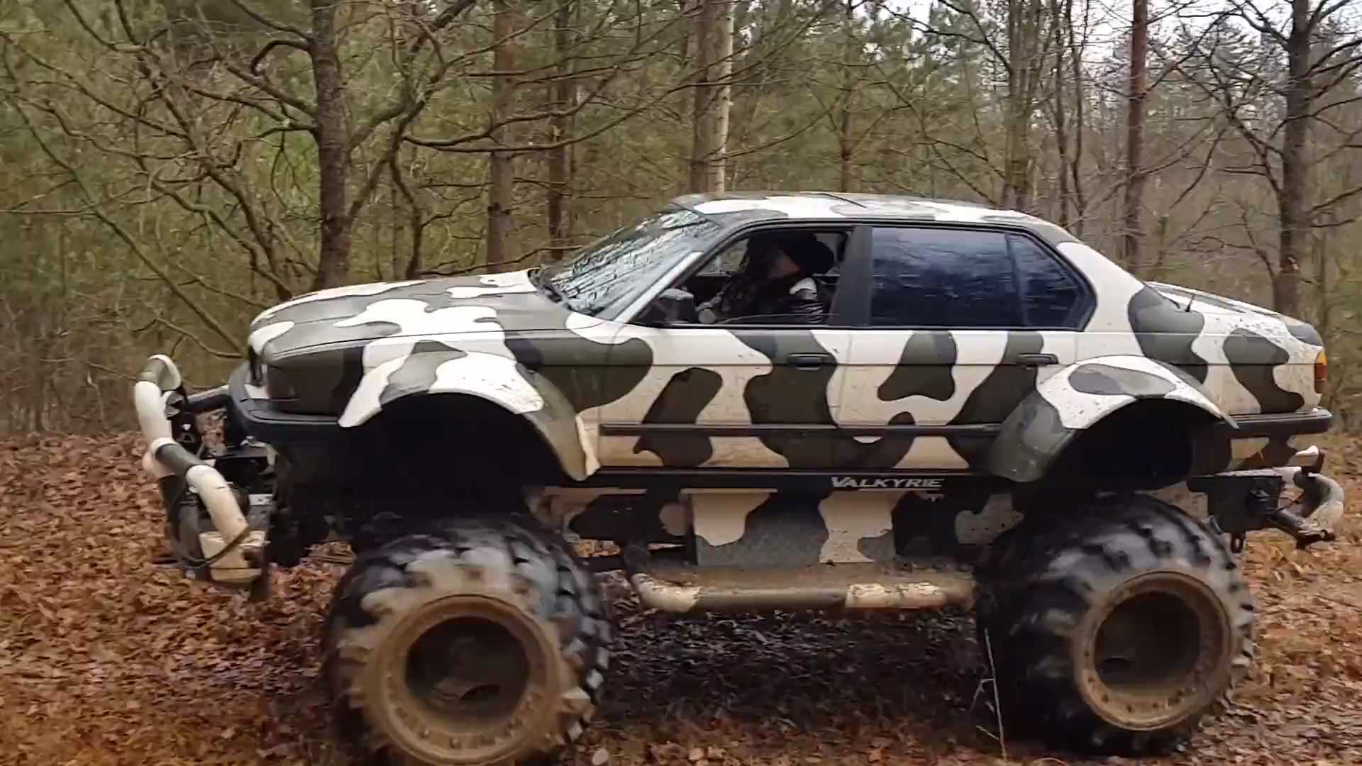 Bonkers BMW 7 Series Monster Truck Tours in the Russian Wilderness